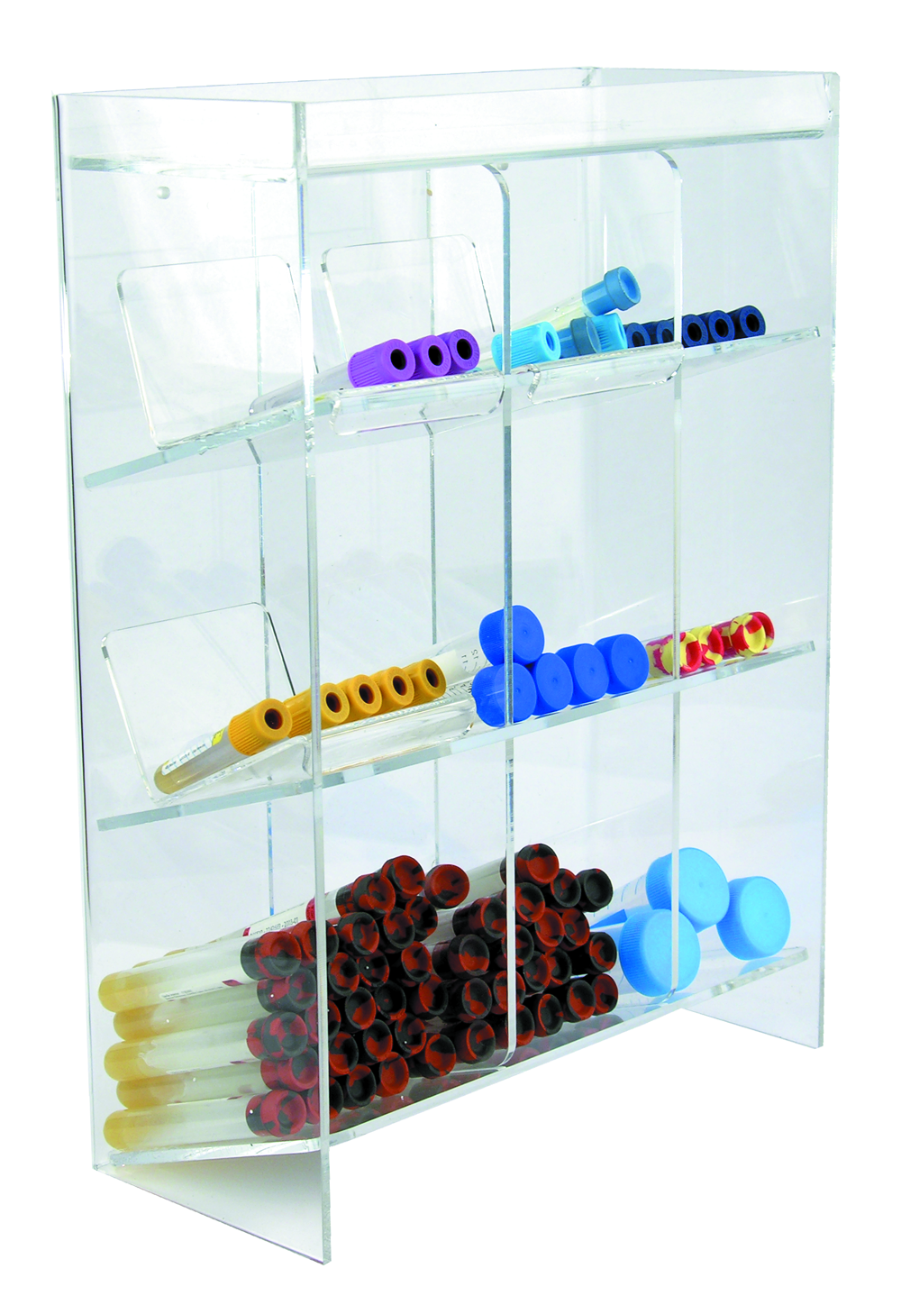 Organizer Tiered Tube 9 Place Clear 5-1/2 X 11-1 .. .  .  